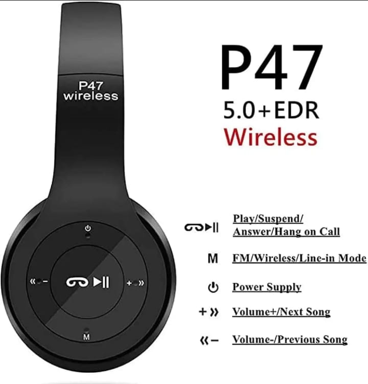 P47 Wireless Headphones Invincible Ultra Small Bluetooth